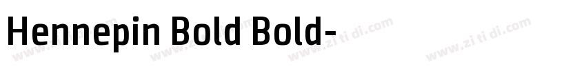 Hennepin Bold Bold字体转换
